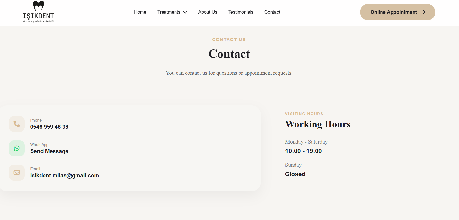 Contact Page