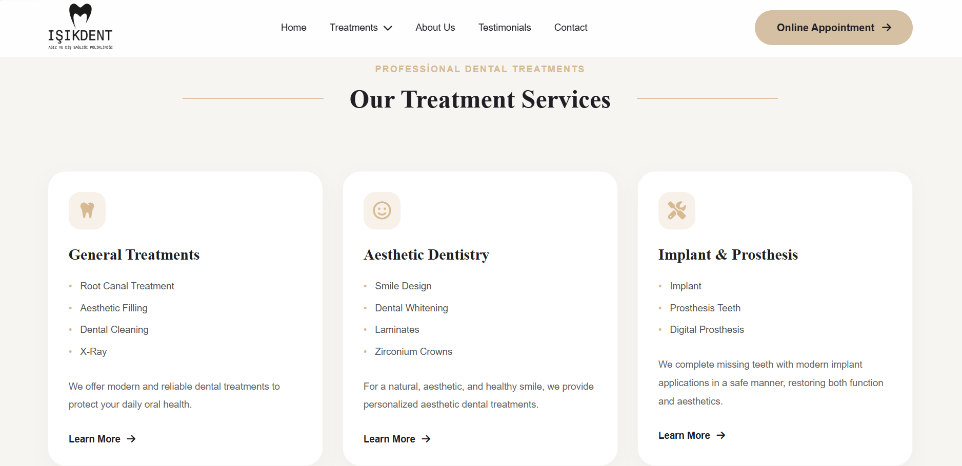 Services Page