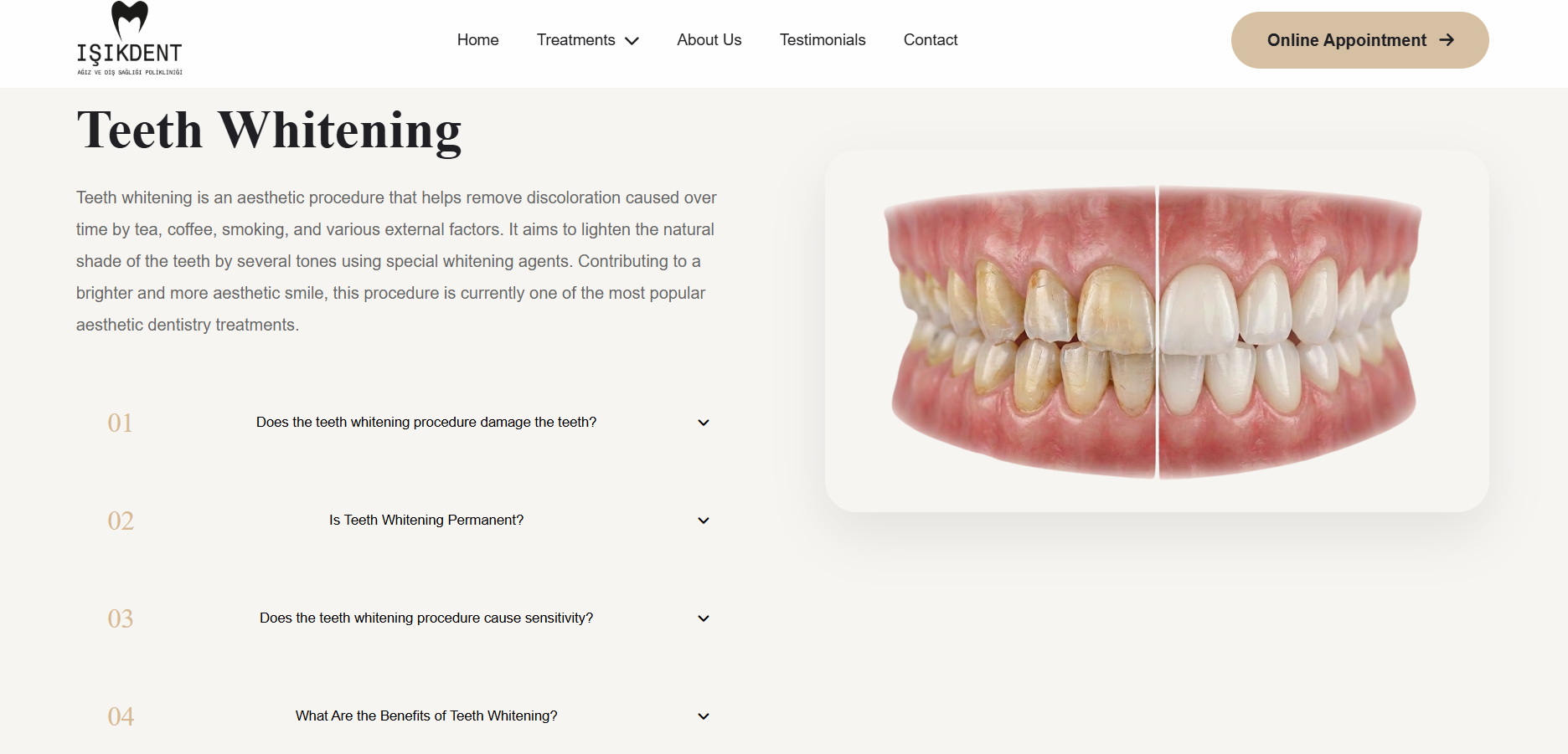 Treatment Detail Page